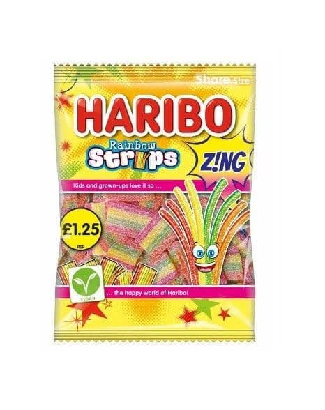 Haribo Rainbow Strips 160g